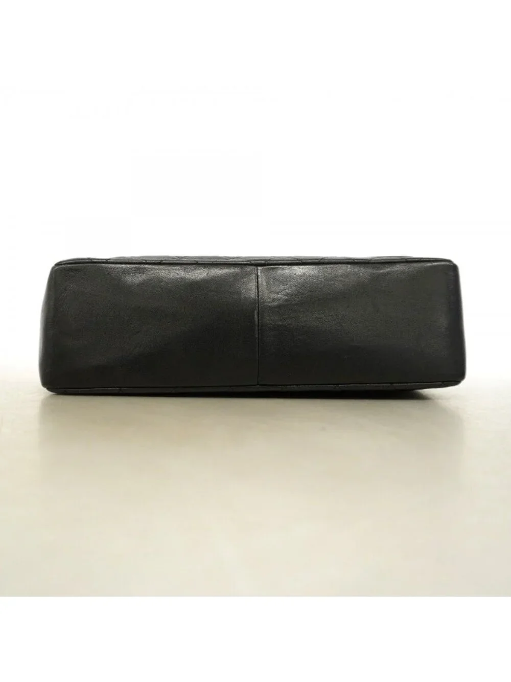 Chanel Shoulder Bag Quilted Lambskin Black Gold